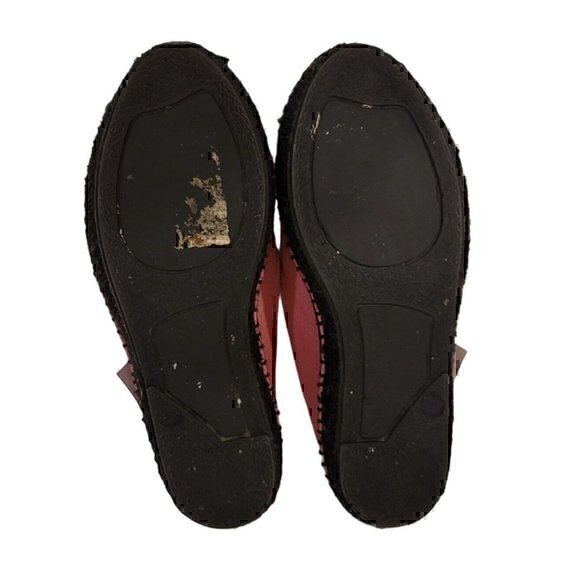 Versace Jeans Couture Espadrilles Flats Pink 35 Black 5 - Picture 9 of 10